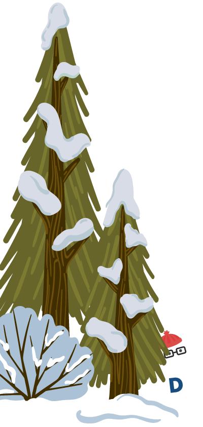 夕景のスキー場