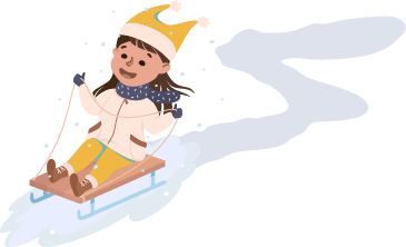 子供と楽しむスキー場の全景